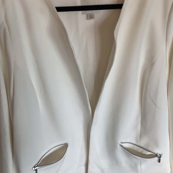 Oversized Blazer Nordstrom Fully Lined cream Blazer Jacket Zipper Pocket… - Picture 12 of 13